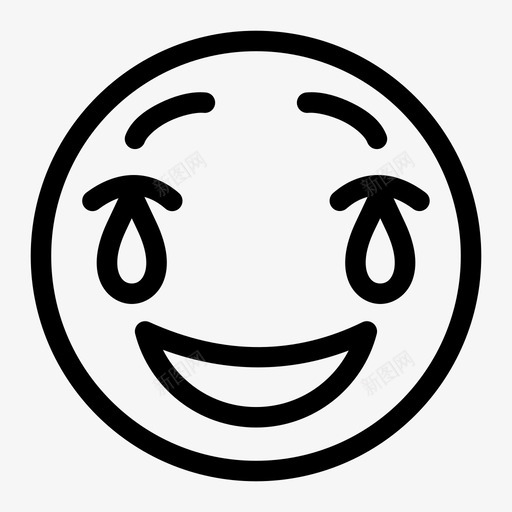 哭表情脸图标svg_新图网 https://ixintu.com 伤心 哭 流泪 笑 脸 表情