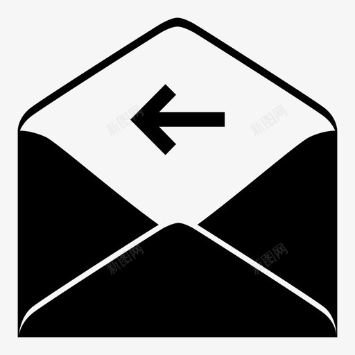 电子邮件收件箱邮件图标svg_新图网 https://ixintu.com 已接收邮件 接收 收件箱 电子邮件 电子邮件操作 邮件