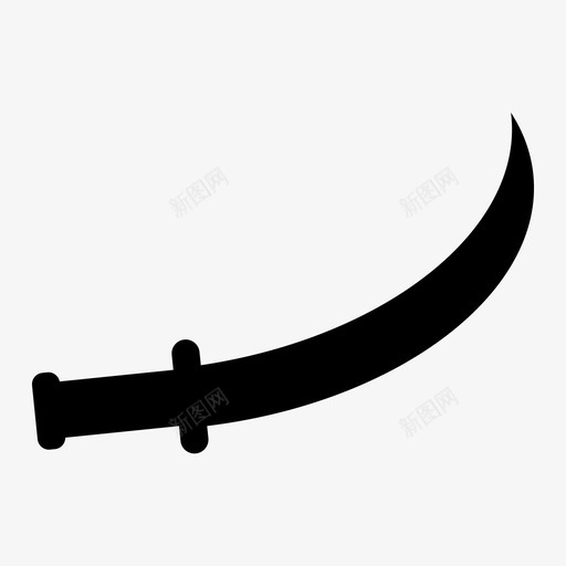 剑刀大刀图标svg_新图网 https://ixintu.com 刀 剑 大刀 武器 海盗