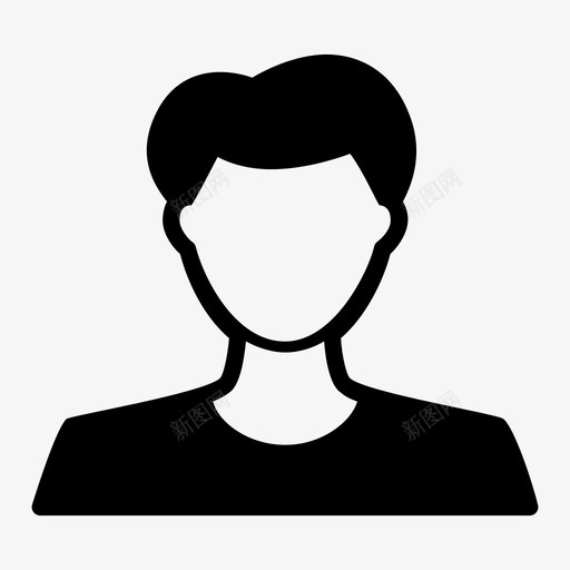 男人胡子男孩图标svg_新图网 https://ixintu.com 人 男人 男孩 胡子 脸