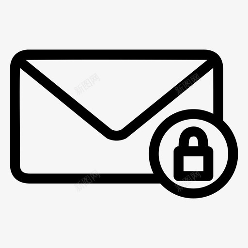 电子邮件安全电子邮件受保护电子邮件图标svg_新图网 https://ixintu.com 电子邮件 电子邮件受保护 电子邮件安全 邮件 锁定