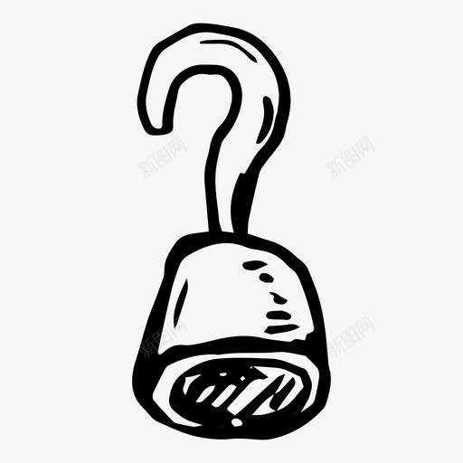 钩子海盗图标svg_新图网 https://ixintu.com 海盗 钩子