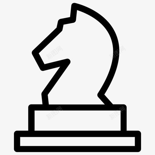 商业策略象棋骑士图标svg_新图网 https://ixintu.com 商业策略 市场策略 象棋 骑士