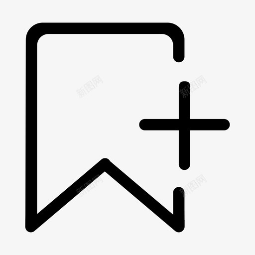 图标1_添加书签svg_新图网 https://ixintu.com 图标1_添加书签