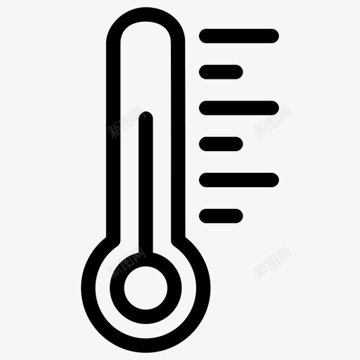 温度计气候室温图标svg_新图网 https://ixintu.com 天气 室温 气候 温度计 温标