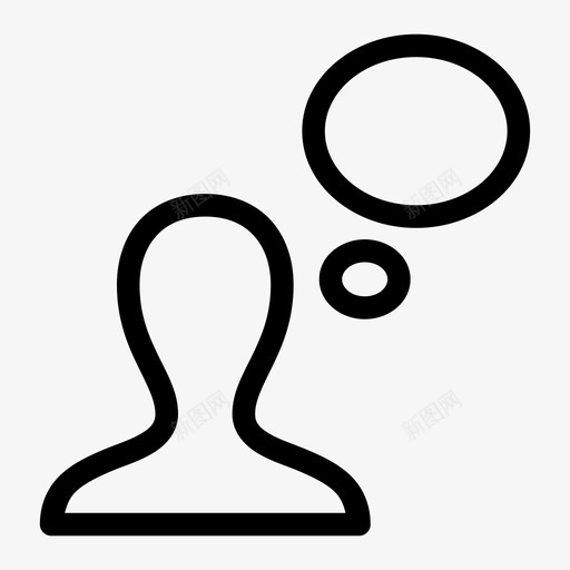 思考想法思考人图标svg_新图网 https://ixintu.com 人 思考 思考人 想法思考 用户