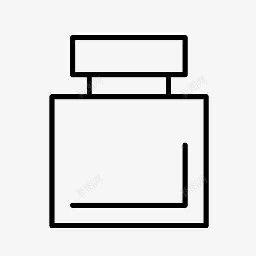 香水瓶子古龙水图标svg_新图网 https://ixintu.com 化妆品 古龙水 瓶子 香水