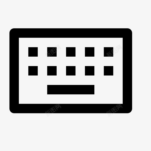 紧凑型键盘按键技术图标svg_新图网 https://ixintu.com 技术 按键 无线 紧凑型键盘 计算机和电子线路图标