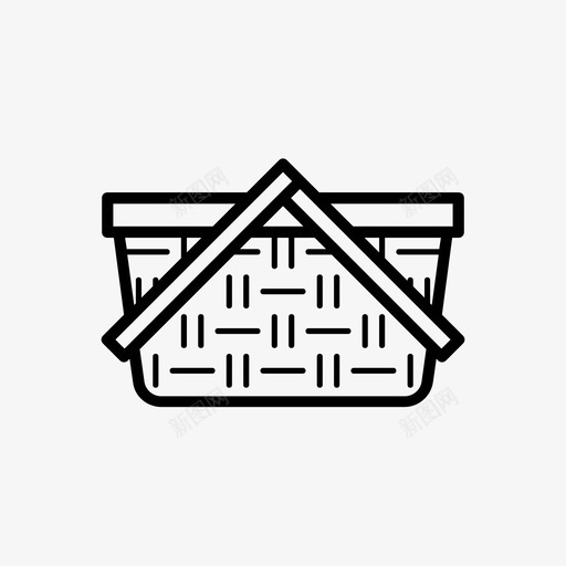 野餐篮夏季夏季第一卷图标svg_新图网 https://ixintu.com 夏季 夏季第一卷 野餐篮
