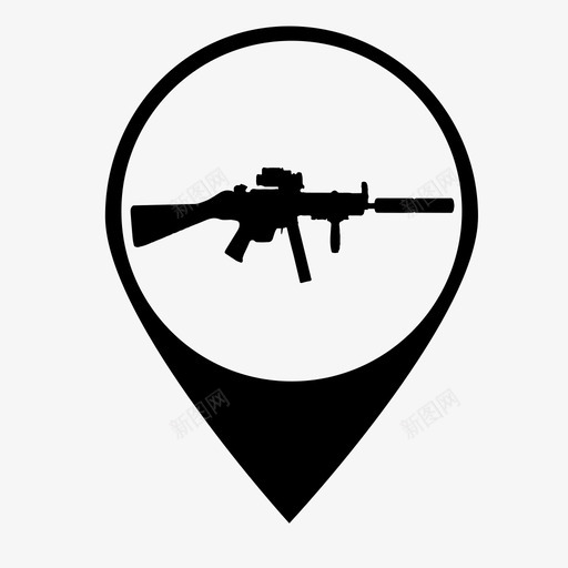枪svg_新图网 https://ixintu.com 枪