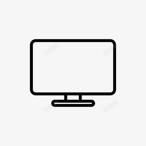 显示器智能电视演播室图标svg_新图网 https://ixintu.com 显示器 智能电视 演播室 电视