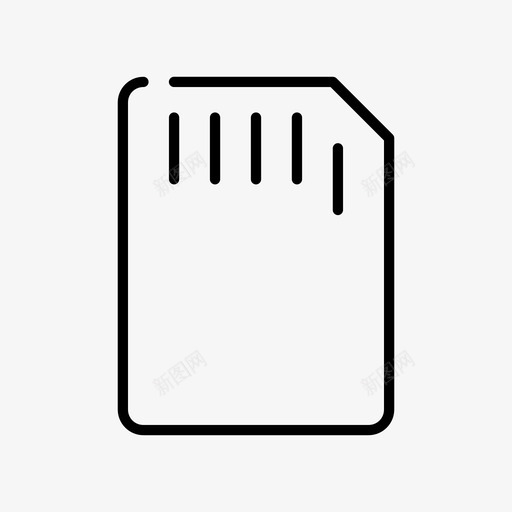 存储卡存储芯片存储图标svg_新图网 https://ixintu.com sd卡 互联网精简 存储 存储卡 存储芯片
