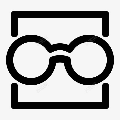 视图双目镜镜头图标svg_新图网 https://ixintu.com 双目镜 变焦 手表 视图 镜头