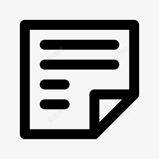 注释文本内容文档图标svg_新图网 https://ixintu.com 业务和财务行图标 内容 折叠 文档 注释文本 页面