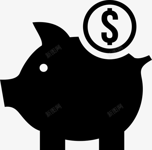 储蓄预算资金图标svg_新图网 https://ixintu.com 储蓄 投资 省钱 资金 预算