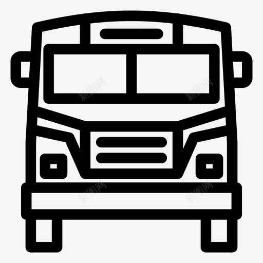 校车教育机器图标svg_新图网 https://ixintu.com 交通工具 教育 教育用品 机器 校车 车辆