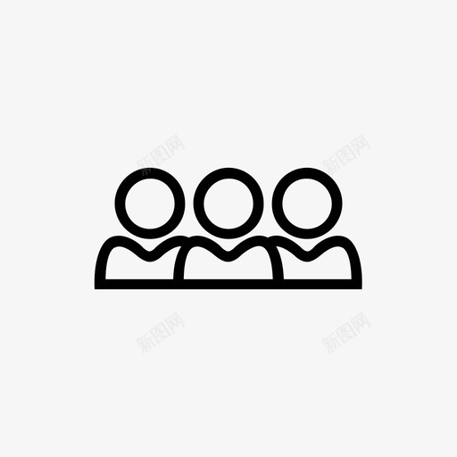 组人员组个人资料图标svg_新图网 https://ixintu.com 个人资料 人员组 团队 用户 组