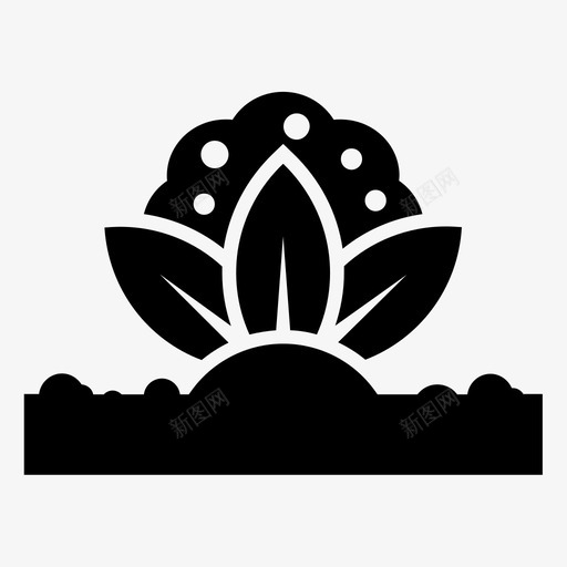 花椰菜农作物收获图标svg_新图网 https://ixintu.com 农业 农作物 收获 花椰菜 蔬菜