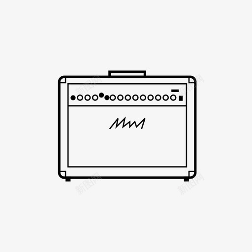 吉他放大器组合摇滚图标svg_新图网 https://ixintu.com 吉他放大器 摇滚 摇滚乐 组合