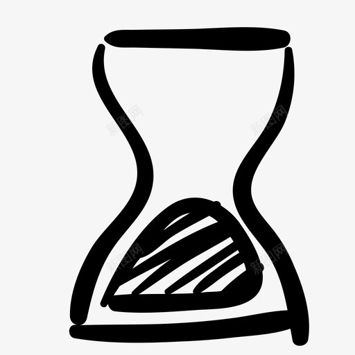 沙漏手绘沙图标svg_新图网 https://ixintu.com 手绘 手表 时间 沙 沙漏 潦草第二部分