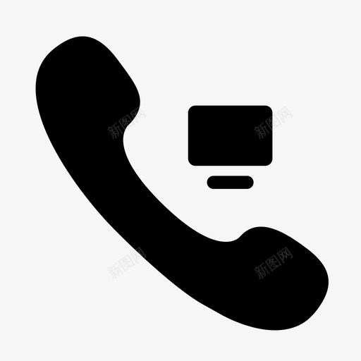 来电显示_填充svg_新图网 https://ixintu.com 来电显示_填充
