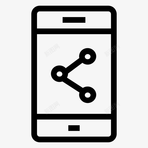 手机iphone共享图标svg_新图网 https://ixintu.com iphone 共享 手机 智能手机 移动功能线