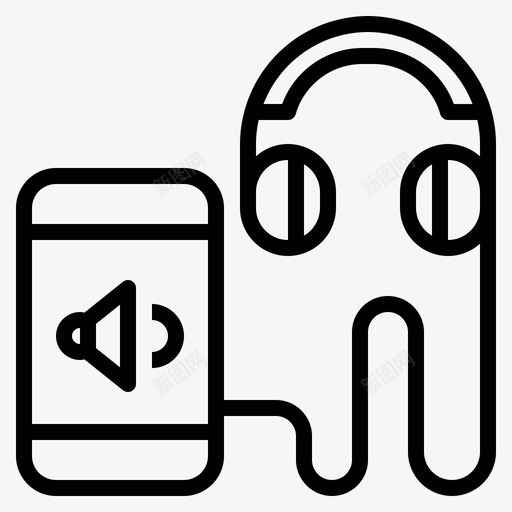 有声读物教育学习图标svg_新图网 https://ixintu.com 在线 在线教育 学习 教育 有声读物 移动
