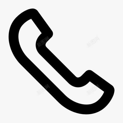 电话呼叫移动电话图标svg_新图网 https://ixintu.com 呼叫 电话 移动电话 黑色方向