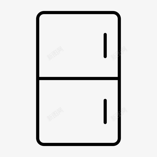冰箱冷冻机厨房用具图标svg_新图网 https://ixintu.com 冰箱 冷冻机 厨房用具 小器具