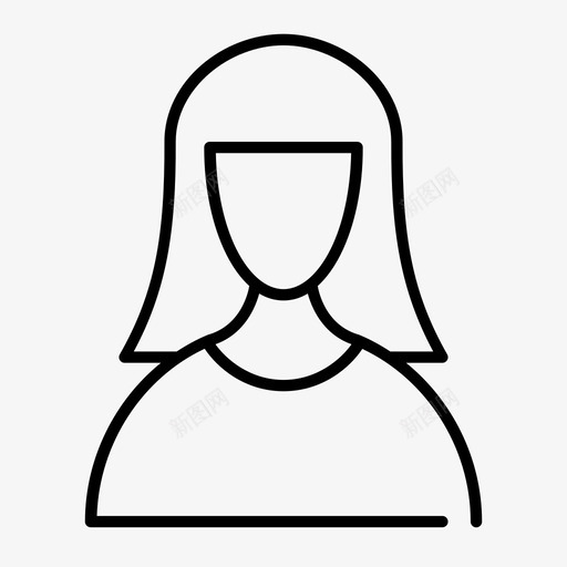 女人女孩母亲图标svg_新图网 https://ixintu.com 使用者 女人 女孩 工具细缝 母亲