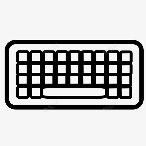 键盘电脑个人电脑图标svg_新图网 https://ixintu.com 个人电脑 个人电脑配件 剃须刀 电脑 键盘