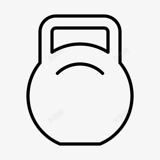 壶铃哑铃运动图标svg_新图网 https://ixintu.com 健身 健身房 哑铃 壶铃 简单2 运动 重量