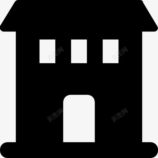 学校建筑学院图标svg_新图网 https://ixintu.com 大学 学校 学校和教育字形图标 学院 建筑 房地产