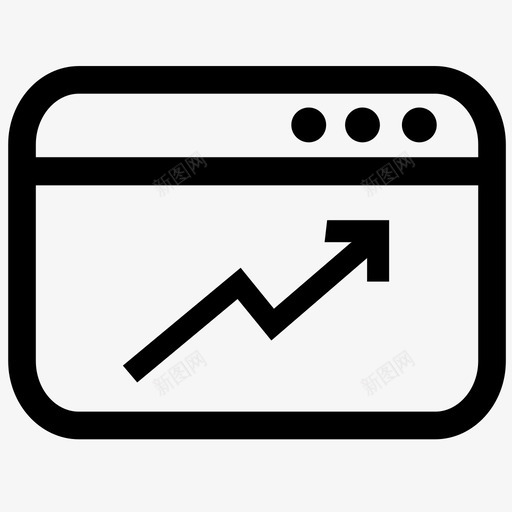 增长流量分析图表图标svg_新图网 https://ixintu.com 分析 图表 增长流量 网络 视图