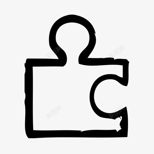 拼图应用程序界面图标svg_新图网 https://ixintu.com 应用程序 拼图 界面 网络 草图 软件