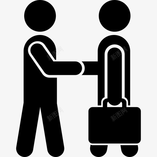 交易协议生意图标svg_新图网 https://ixintu.com 交易 协议 工作 握手 生意