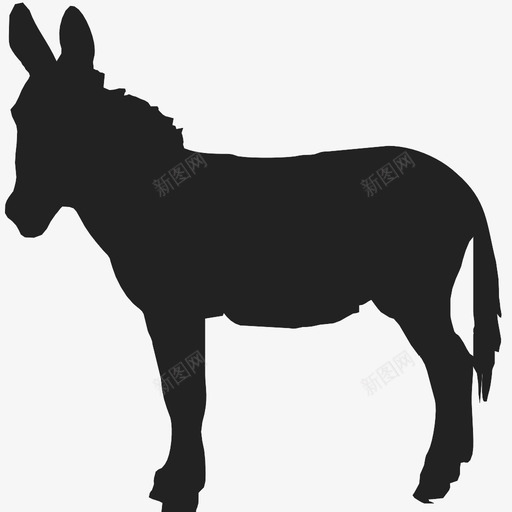 驴子阿尼玛动物驴子图标svg_新图网 https://ixintu.com 动物 走路 驴子 驴子阿尼玛