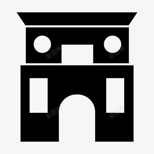 斯科普里建筑地标图标svg_新图网 https://ixintu.com 地标 建筑 斯科普里 旅游 纪念碑 首都世界地标符号