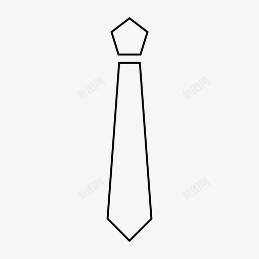 采购产品领带商务商人图标svg_新图网 https://ixintu.com 商人 商务 服装 配件和衣服 采购产品领带