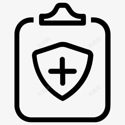 医疗保险单健康生命图标svg_新图网 https://ixintu.com 保障 健康 医疗保健线5 医疗保险单 生命