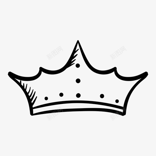 王冠国王图标svg_新图网 https://ixintu.com 国王 王冠