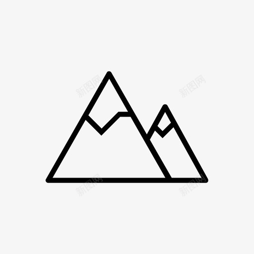 山地夏季第一卷图标svg_新图网 https://ixintu.com 夏季第一卷 山地