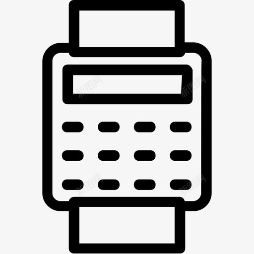 智能手表手表科技平滑线图标svg_新图网 https://ixintu.com 手表 智能手表 科技平滑线图标