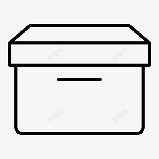 档案盒子文件架图标svg_新图网 https://ixintu.com 储藏室 文件夹 文件架 档案 盒子