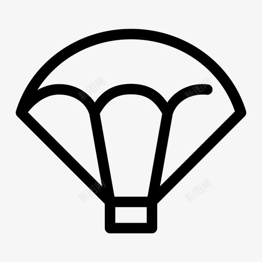 降落伞气垫跳跃图标svg_新图网 https://ixintu.com 气垫 着陆器 街头摄影间隙 跳伞 跳跃 降落伞