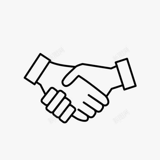 握手协议商务图标svg_新图网 https://ixintu.com 会议 创业和办公 协议 商务 握手