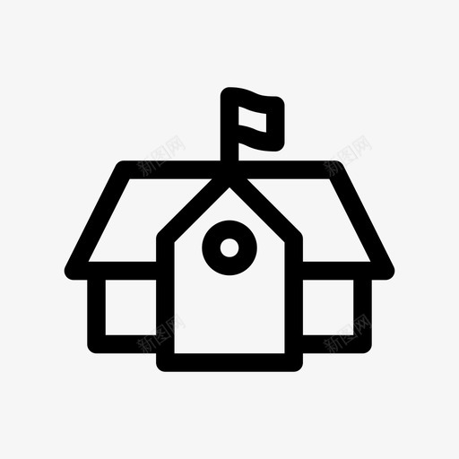 学校大楼大学图标svg_新图网 https://ixintu.com 中学 大学 大楼 学习 学校