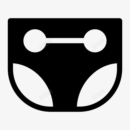 尿布儿童用品帮宝适图标svg_新图网 https://ixintu.com 儿童用品 尿布 帮宝适