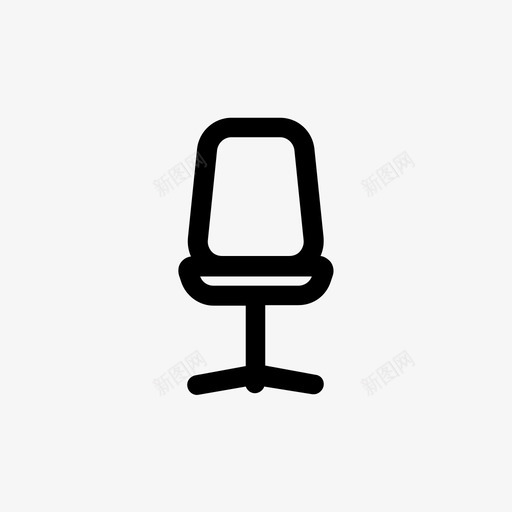 办公椅家具座椅图标svg_新图网 https://ixintu.com 办公椅 家具 家具和家居装饰 座椅