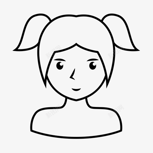 女性头像头发图标svg_新图网 https://ixintu.com 个人资料 头像 头发 女性 用户